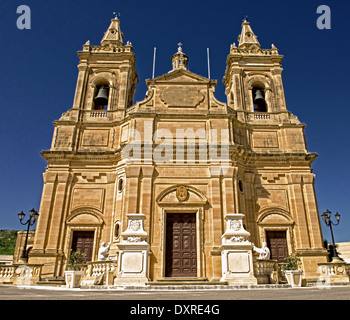 Église à Ghasri, Gozo, Malte, Europe Banque D'Images