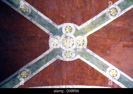La peinture murale antique religieux sur le plafond à Venise Banque D'Images