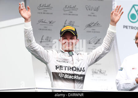 Sepang, en Malaisie. 30Th Mar, 2014. Sport Automobile : Championnat du Monde de Formule 1 de la FIA 2014, Grand Prix de Malaisie, # 6 Nico Rosberg (GER, Mercedes AMG Petronas F1 Team), Crédit photo : dpa alliance/Alamy Live News Banque D'Images