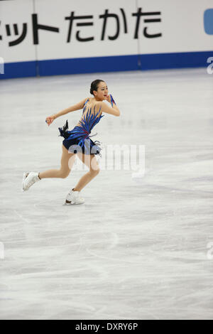 Saitama, Japon. Mar 29, 2014. Mao Asada (JPN), le 29 mars 2014 - Patinage Artistique : Mao Asada du Japon s'effectue dans le patinage libre au Saitama Super Arena au cours de l'ISU World Figure Skating Championship à Saitama, Japon. Credit : Koji Aoki/AFLO SPORT/Alamy Live News Banque D'Images