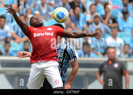 Porto Alegre, Brésil. 30Th Mar, 2014. Willians dans le dernier match de championnat Gaucho entre Gremio et l'Internacional de Porto Alegre, joué à l'Arena do Gremio, le 30 mars 2014. Photo : Edu/Urbanandsport Nurphoto Andrade/crédit : Edu/NurPhoto ZUMAPRESS.com/Alamy Andrade/Live News Banque D'Images