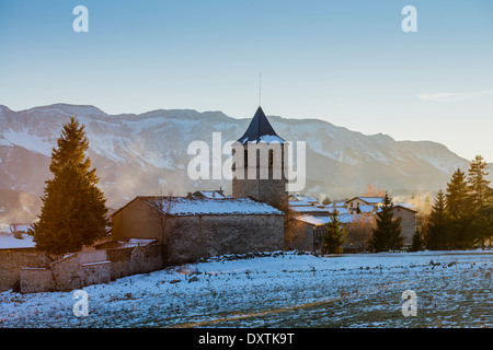 Sant Pere de lles de Cerdanya Lles dans l'église, Espagne Banque D'Images