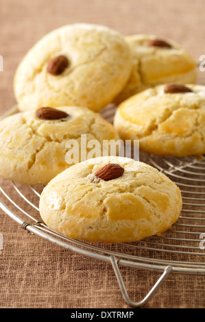 Sablés aux amandes Banque D'Images