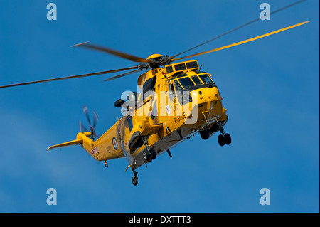 RAF "D" d'hélicoptères Sea King de l'Escadron 202 Vol Home Base RAF Lossiemouth Moray Ecosse. 9021 SCO. Banque D'Images