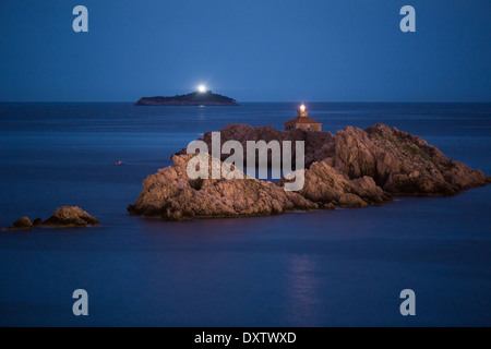 Phare, Greben, Dubrovnik Banque D'Images