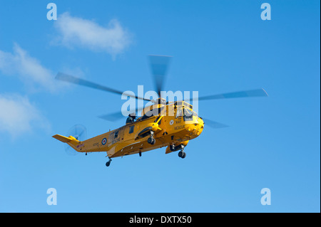 RAF "D" d'hélicoptères Sea King de l'Escadron 202 Vol Home Base RAF Lossiemouth Moray Ecosse. 9028 SCO Banque D'Images