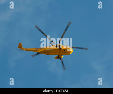 RAF "D" d'hélicoptères Sea King de l'Escadron 202 Vol Home Base RAF Lossiemouth Moray Ecosse. 9029 SCO. Banque D'Images