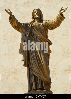 Statue de Jésus, la cathédrale de Saint Augustin, Tucson, AZ, États-Unis d'Amérique Banque D'Images