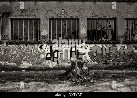 Bâtiment abandonné à Billy dans le département Allier dans le centre de la France Banque D'Images