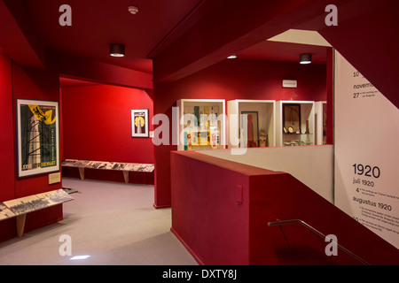 Intérieur de Museum aan de IJzer à l'intérieur de l'IJzertoren / tour de l'Yser, Première Guerre mondiale un monument à Diksmuide Dixmude /, Belgique Banque D'Images