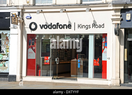 Magasin de téléphonie mobile Vodafone Kings Road Chelsea London SW3 UK Banque D'Images