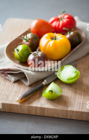Assortiment de tomates multicolores Banque D'Images