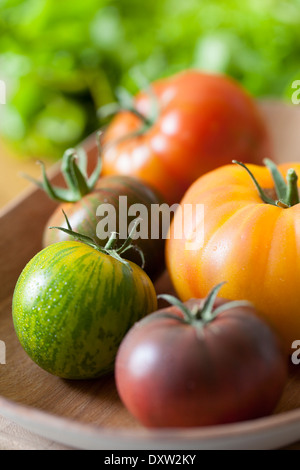 Assortiment de tomates multicolores Banque D'Images