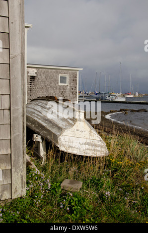 Canada, Québec, golfe du Saint-Laurent, îles de la Madeleine (alias Iles de la Madeleine), l'Île du Havre-Aubert. Site historique de la Grave. Banque D'Images