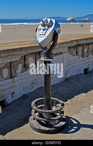 Tower Viewer, Ocean Beach, San Francisco Banque D'Images