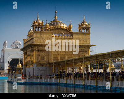 L'Inde, d'Amritsar, Punjab, Sri Harmandir ou Darbar Sahib, Golden Temple Gurdwara Banque D'Images