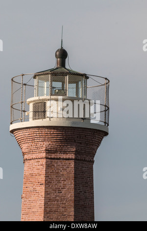 Aransas Pass phare, également connu sous le nom de Lydia Ann Phare, de Aransas Bay, près de Port Aransas, Texas. Banque D'Images