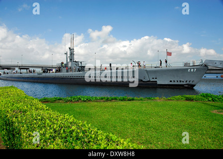 Sous-marin USS Bowfin dans Pearl Harbour National Park dans Oahu, dans l'état de New York Banque D'Images