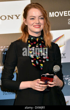 Tokyo, Japon. Mar 31, 2014. L'actrice Emma Stone assiste à 'l'Extraordinaire Spider-Man 2 : Montée de l'electro' conférence de presse le 31 mars 2014 à Tokyo, Japon : dpa Crédit photo alliance/Alamy Live News Banque D'Images