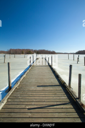 Le sud de la Finlande, au début du printemps, fjord Porvoonjoki Banque D'Images