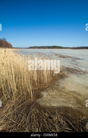 Le sud de la Finlande, au début du printemps, fjord Porvoonjoki Banque D'Images