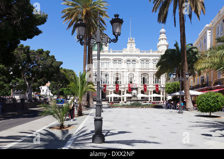 Gabinete Literario, Plaza Cairasco, Las Palmas, Gran Canaria, Îles Canaries, Espagne Banque D'Images