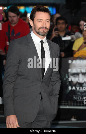 Hugh Jackman arrivant pour l'UK Premiere ou Noé, à l'Odeon Leicester Square, Londres. 31/03/2014/photo alliance Banque D'Images