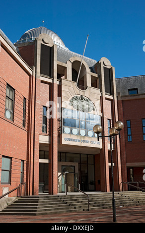 Combiné Law court Centre County and Crown court palais de justice entrée Lowgate Hull East Yorkshire Angleterre Royaume-Uni Grande-Bretagne Banque D'Images