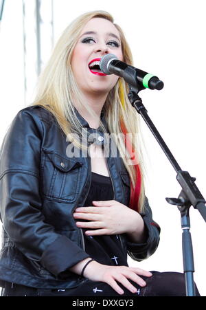 Megan & Liz Jingle Ball Village - Y100 Jingle Ball 2012 à la BB&T Center Miami Floride - 08.12.12 Avec : Megan & Liz Où : United States Quand : 08 Déc 2012 / WENN Banque D'Images