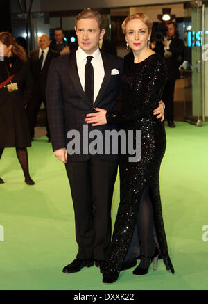 Martin Freeman et Amanda Abbington Le Hobbit : Un voyage inattendu - premiere - Arrivées London United Kingdom - 12.12.12 Avec : Martin Freeman et Amanda Abbington Où : Londres Quand : 12 déc 2012 Banque D'Images