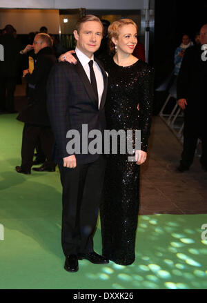 Martin Freeman et Amanda Abbington Le Hobbit : Un voyage inattendu - premiere - Arrivées London United Kingdom - 12.12.12 Avec : Martin Freeman et Amanda Abbington Où : Londres Quand : 12 déc 2012 Banque D'Images