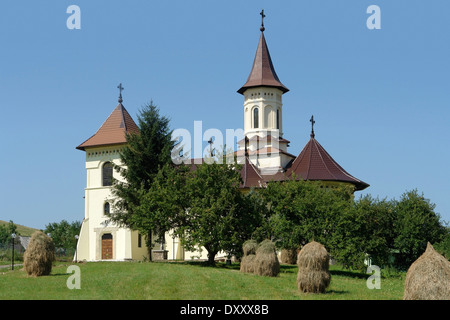 Église près de monastère de Humor en Roumanie Banque D'Images