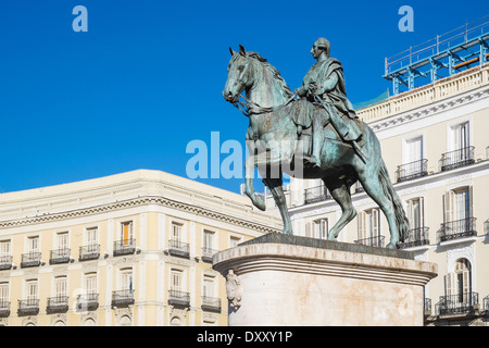 La Puerta del Sol Madrid Espagne Europe Banque D'Images