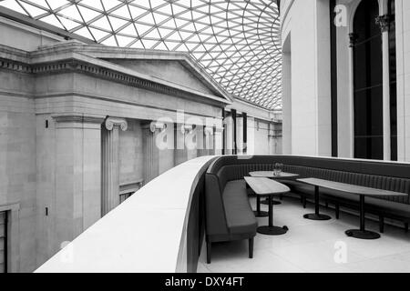 Grande cour du British Museum, Londres, Angleterre Banque D'Images