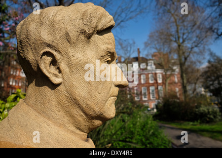 Statue de Ralph Vaughan Williams Banque D'Images