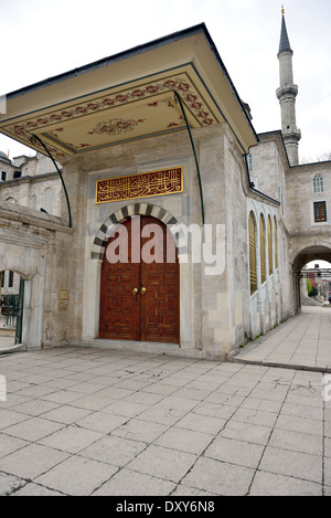 L'histoire ancienne de porte en bois marqueté Banque D'Images