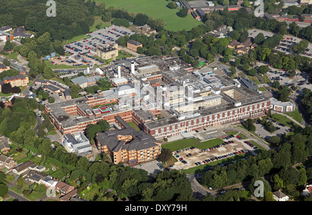 Vue aérienne de l'hôpital de Rotherham dans le Yorkshire du Sud Banque D'Images