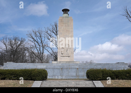 Flamme éternelle Monument à Gettysburg National Military Park Banque D'Images