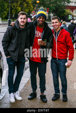 Adorable Rogues laissant Winter Wonderland avec : Eddie Brett,Te Eugene,Sonny Jay Où : London United Kingdom Quand : 26 Nov 2012 Banque D'Images