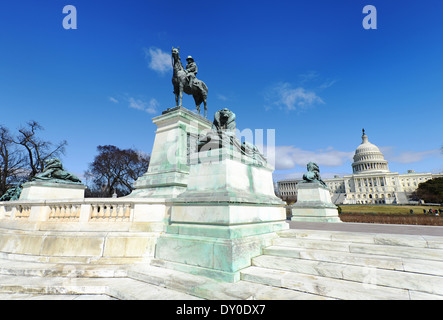 Ulysses Grant, à l'ouest de la Memorial Capitole des États-Unis à Washington, D.C. Banque D'Images