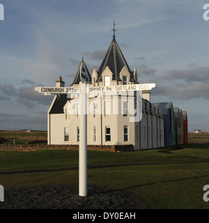 John O'Groats Ecosse Mars 2014 Banque D'Images