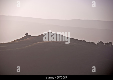 L'aube dans le parc national des montagnes du Simien, Ethiopie Banque D'Images