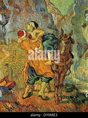 Vincent van Gogh Le Bon Samaritain, après Delacroix Banque D'Images
