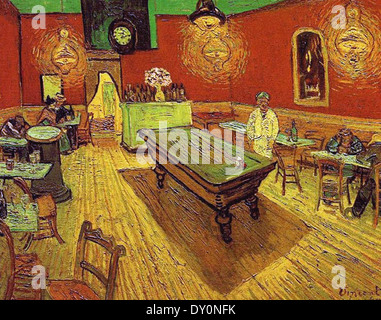 Vincent Van Gogh Le Café de Nuit Banque D'Images