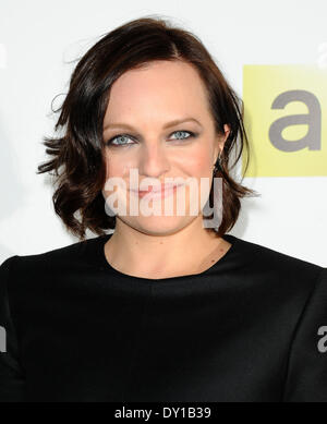 Los Angeles, Californie, USA. 2ème apr 2014. Elisabeth Moss assistant à l'AMC Saison 7 Premiere de ''Mad Men'' tenue à l'Arclight Theatre à Hollywood en Californie le 2 avril 2014. 2014 : Crédit D. Long/Globe Photos/ZUMAPRESS.com/Alamy Live News Banque D'Images