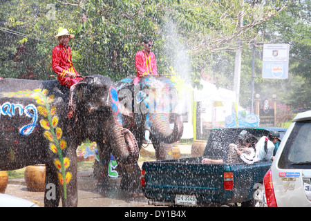 Songkran Festival est célébré dans un jour de l'an à partir du 13 avril 15 Banque D'Images