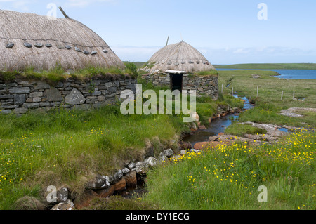 L'Âge du Fer reconstruit Norse Moulin et four à Shawbost, Lewis, Western Isles, Ecosse, Royaume-Uni. Banque D'Images