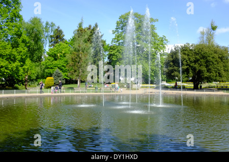 Jephson Fontaines Jardins, Leamington Spa Banque D'Images