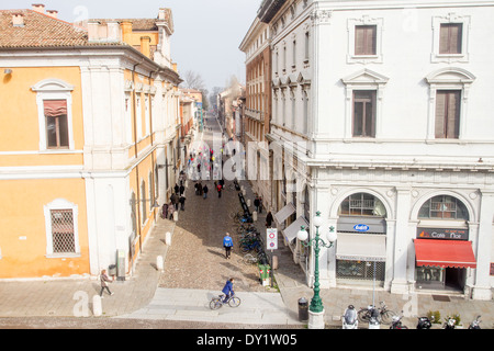 Corso Ercole d'Este, Ferrare, Émilie-Romagne, Italie Banque D'Images