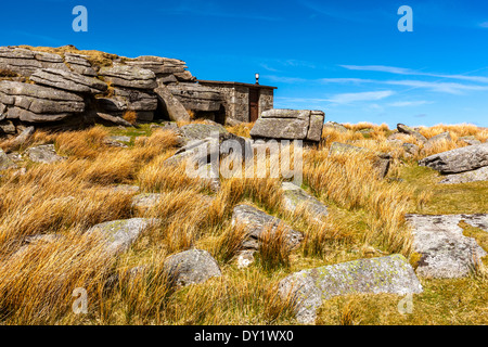 Oke Tor, Dartmoor National Park, Belstone, l'ouest du Devon, Angleterre, Royaume-Uni, Europe. Banque D'Images